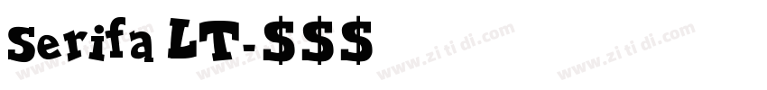Serifa LT字体转换